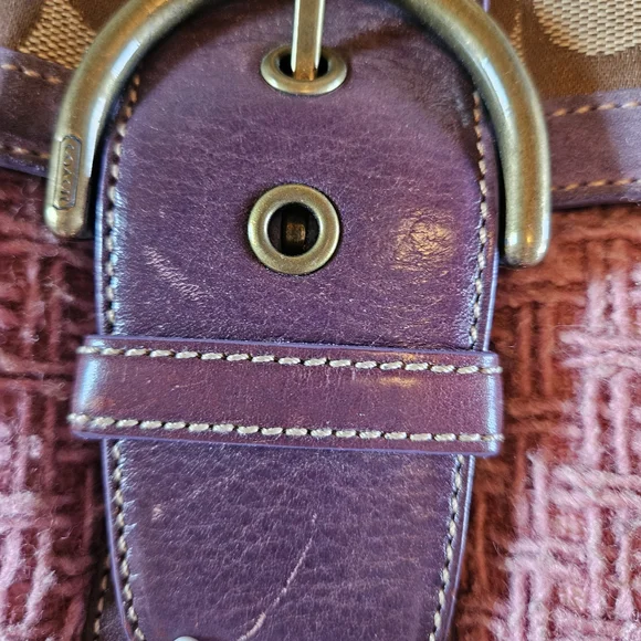 RARE Authentic Vintage Coach Signature Bag - Picture 9 of 13